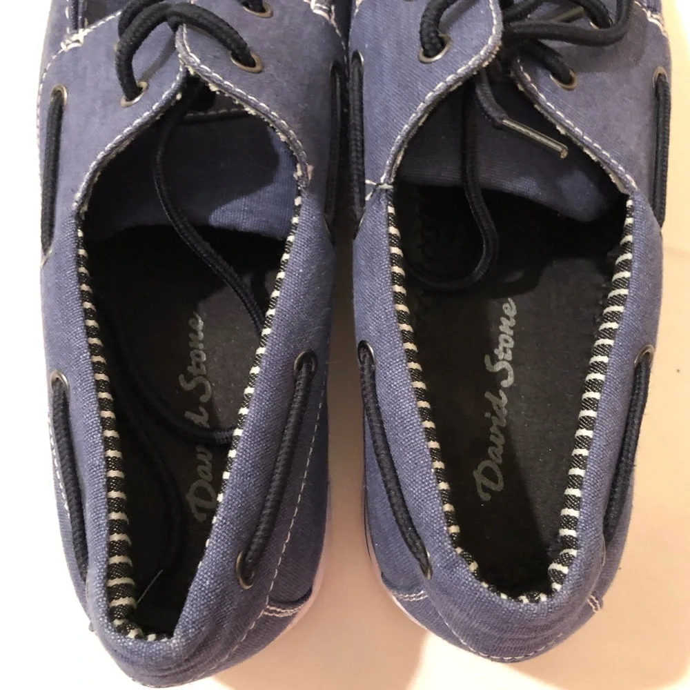 David Stone Denim Boat Loafer/ Shoe - Picture 11 of 14